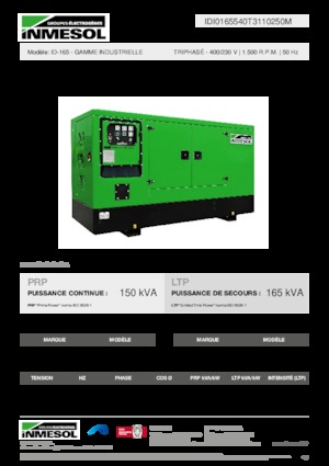 Grupos electrógenos diesel INMESOL ID-165