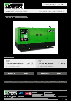 Grupos electrógenos diesel INMESOL IK-33