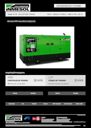 Grupos electrógenos diesel INMESOL IK-33