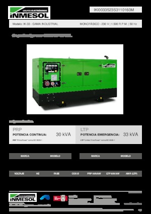 Grupos electrógenos diesel INMESOL IK-33