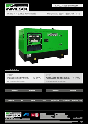 Grupos electrógenos diesel INMESOL IK-7