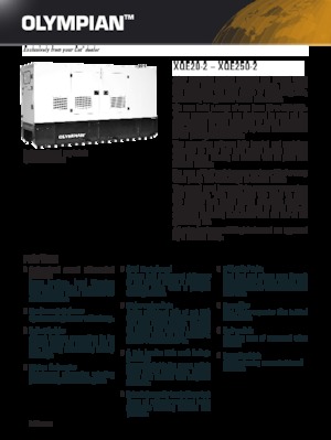 Grupos electrógenos diesel Olympian XQE 250