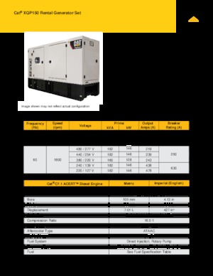 Grupos electrógenos diesel Caterpillar XQP150