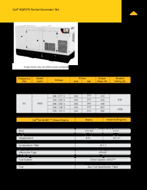 Grupos electrógenos diesel Caterpillar XQP275