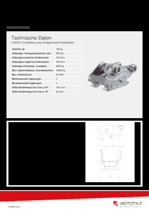 Acopladores rápidos Rototilt® QC60-4 