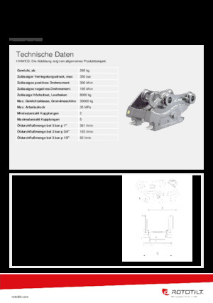 Acopladores rápidos Rototilt® QC70 