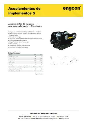 Acopladores rápidos engcon S30