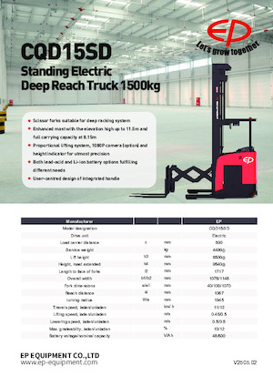 Carretillas elevadoras eléctricas EP CQD15SD