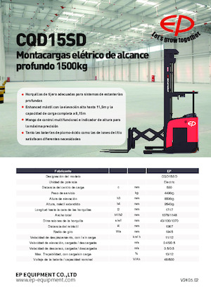 Carretillas elevadoras eléctricas EP CQD15SD