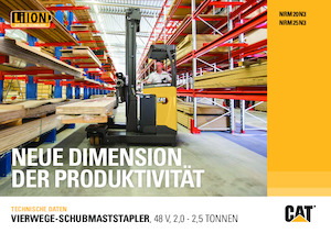 Carretillas elevadoras eléctricas Caterpillar NRM25N3