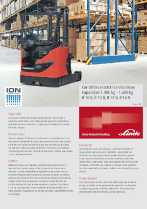 Carretillas elevadoras eléctricas Linde R10B triplex