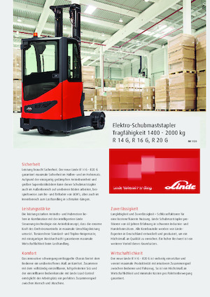 Carretillas elevadoras eléctricas Linde R16G Std.