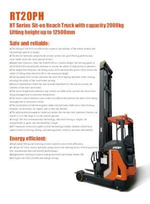 Carretillas elevadoras eléctricas Noblelift RT20PH