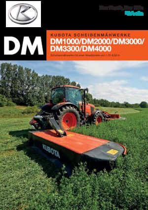 Segadoras traseras - disco sin acondicionadores Kubota DM2032