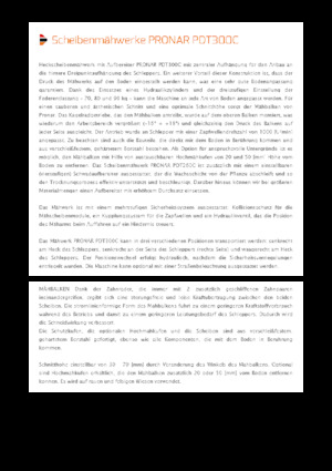 Segadoras traseras - disco con acondicionadores Pronar PDT 300 C