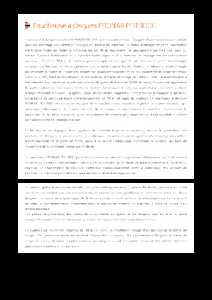 Segadoras traseras - disco con acondicionadores Pronar PDT 300 C