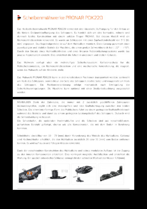 Segadoras traseras - disco sin acondicionadores Pronar PDK 220