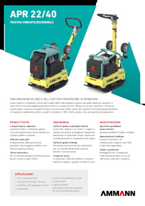 Planchas vibratorias reversibles Ammann APR 2240