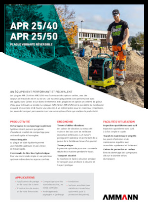 Planchas vibratorias reversibles Ammann APR 2550