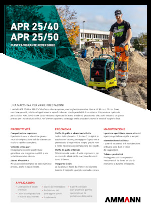 Planchas vibratorias reversibles Ammann APR 2550