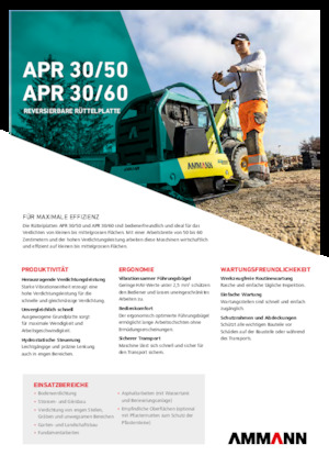 Planchas vibratorias reversibles Ammann APR 3060