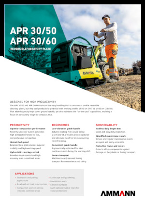 Planchas vibratorias reversibles Ammann APR 3060