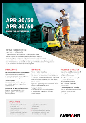 Planchas vibratorias reversibles Ammann APR 3060