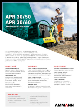 Planchas vibratorias reversibles Ammann APR 3060