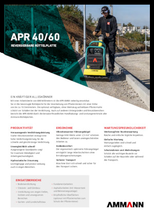 Planchas vibratorias reversibles Ammann APR 4060