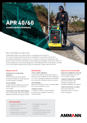 Planchas vibratorias reversibles Ammann APR 4060