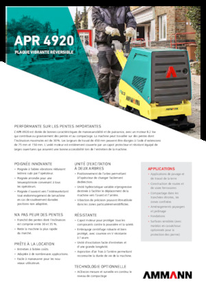 Planchas vibratorias reversibles Ammann APR 4920