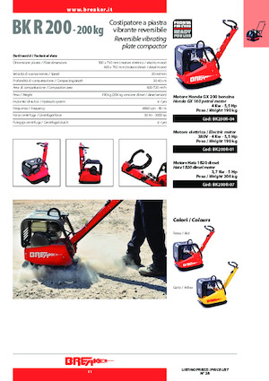 Planchas vibratorias reversibles Breaker BK 200 R-01