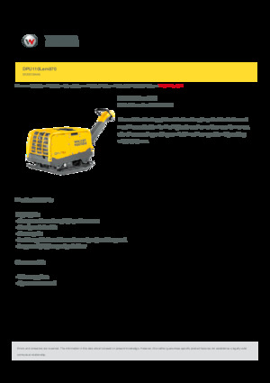 Planchas vibratorias reversibles Wacker Neuson DPU110 Lem 870