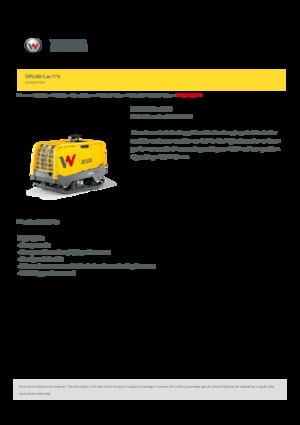 Planchas vibratorias reversibles Wacker Neuson DPU80r Lec 770