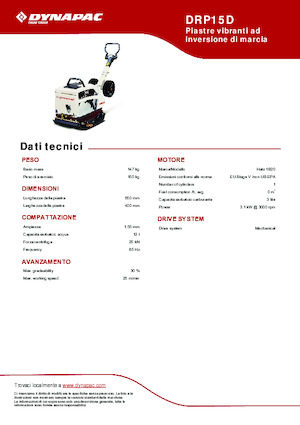 Planchas vibratorias reversibles Dynapac DRP15D 