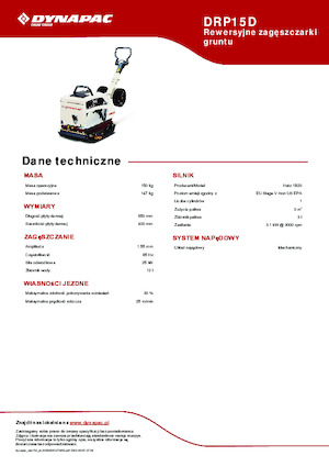 Planchas vibratorias reversibles Dynapac DRP15D 