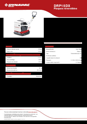 Planchas vibratorias reversibles Dynapac DRP15DX