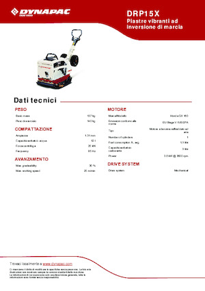 Planchas vibratorias reversibles Dynapac DRP15X
