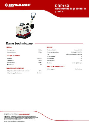 Planchas vibratorias reversibles Dynapac DRP15X