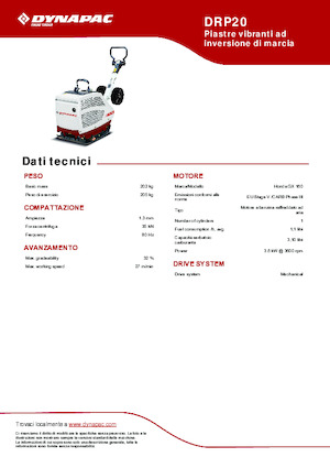 Planchas vibratorias reversibles Dynapac DRP20