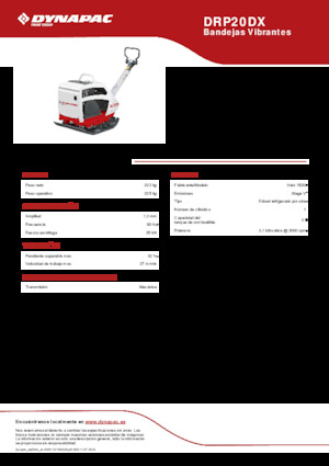 Planchas vibratorias reversibles Dynapac DRP20DX
