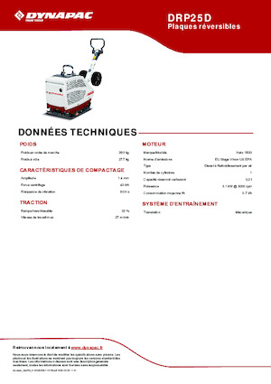 Planchas vibratorias reversibles Dynapac DRP25D