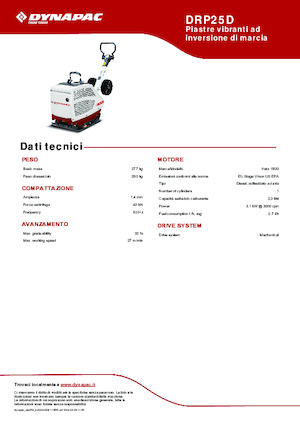 Planchas vibratorias reversibles Dynapac DRP25D