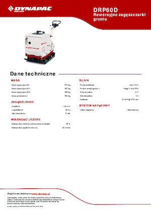 Planchas vibratorias reversibles Dynapac DRP60D