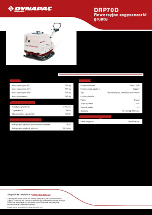 Planchas vibratorias reversibles Dynapac DRP70D