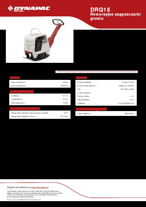 Planchas vibratorias reversibles Dynapac DRQ15