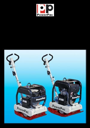 Planchas vibratorias reversibles PowerPac PPR 2100B/400