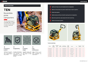 Planchas vibratorias reversibles Enar TEN 3040DH