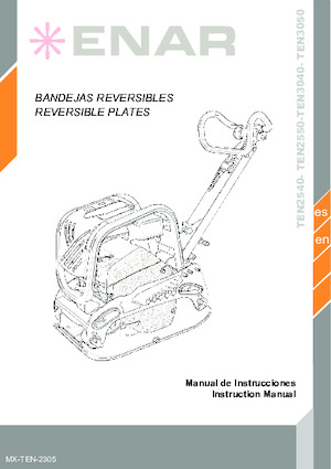 Planchas vibratorias reversibles Enar TEN 3040DH