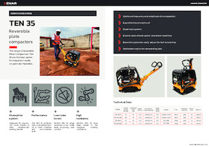 Planchas vibratorias reversibles Enar TEN 35GHEL